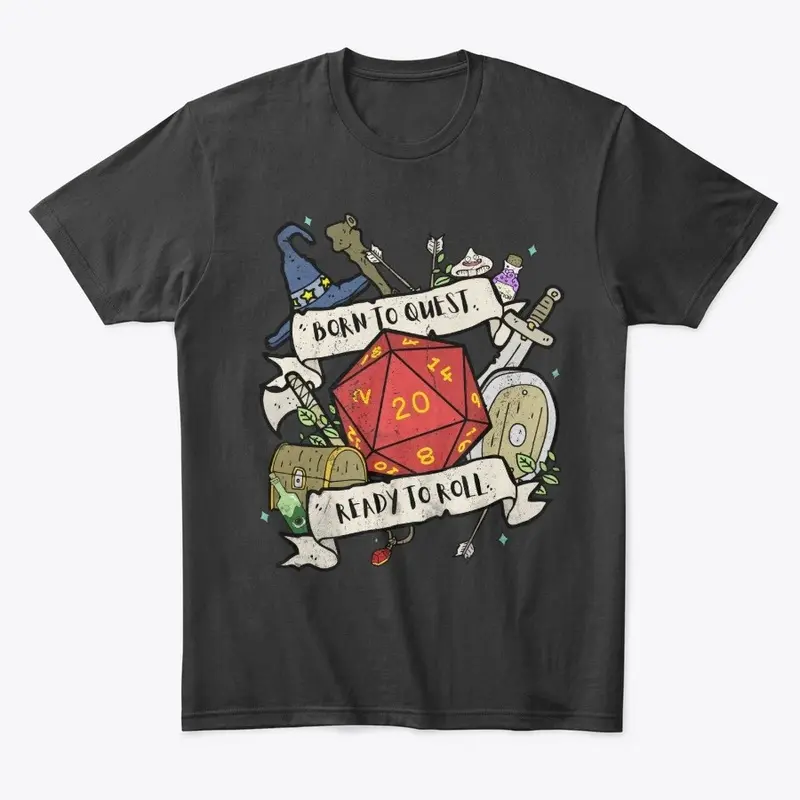 Born To Quest RPG Tee